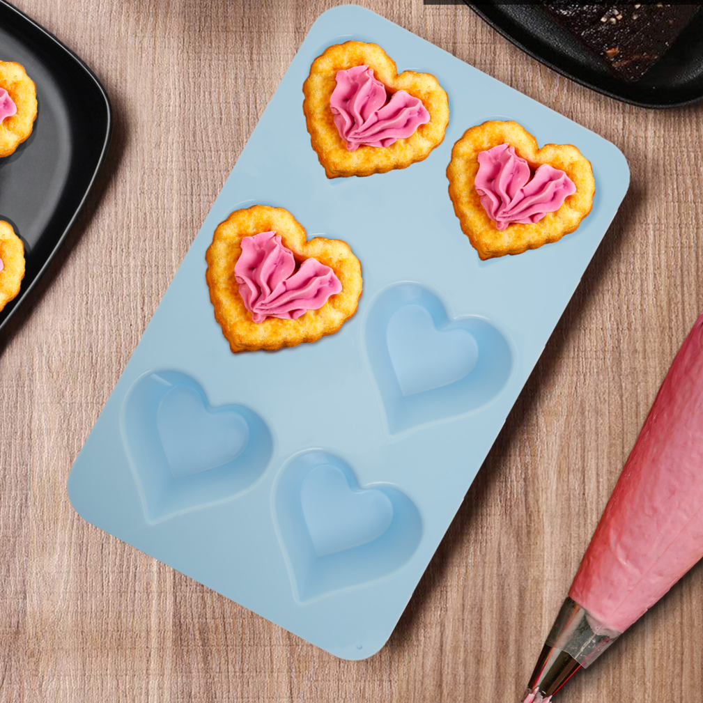 Pastel Blue Heart Shape Cake Mould | Zing