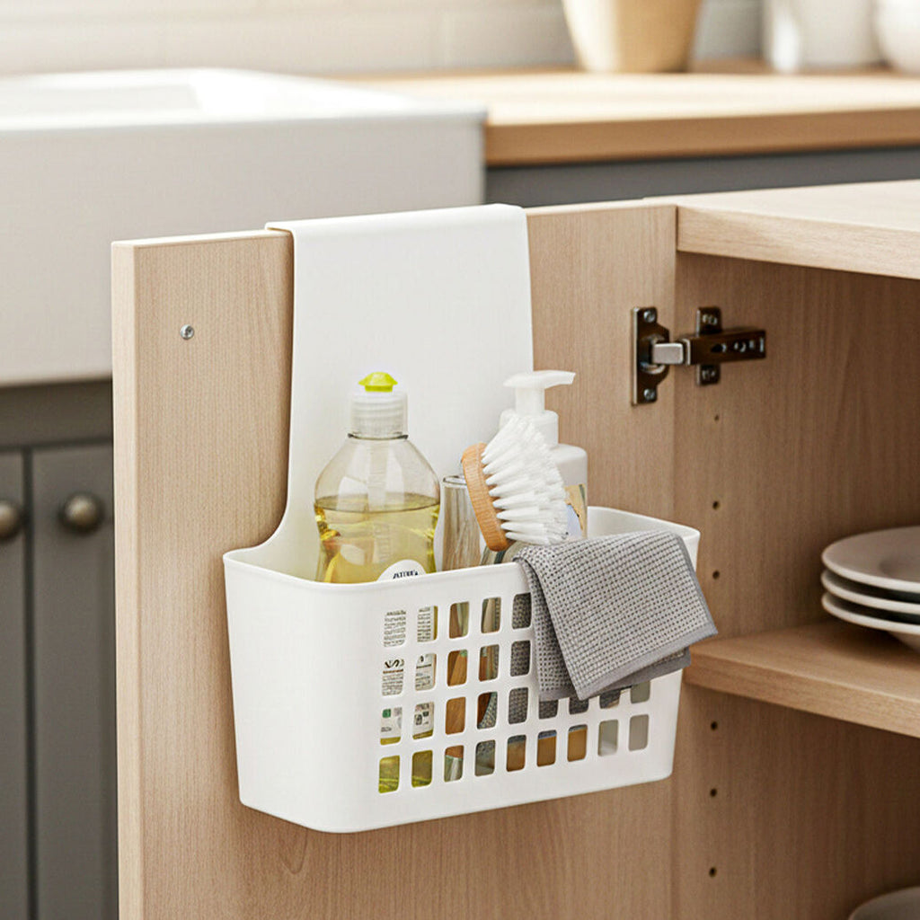 White Small Hangable Organiser Basket | Temel