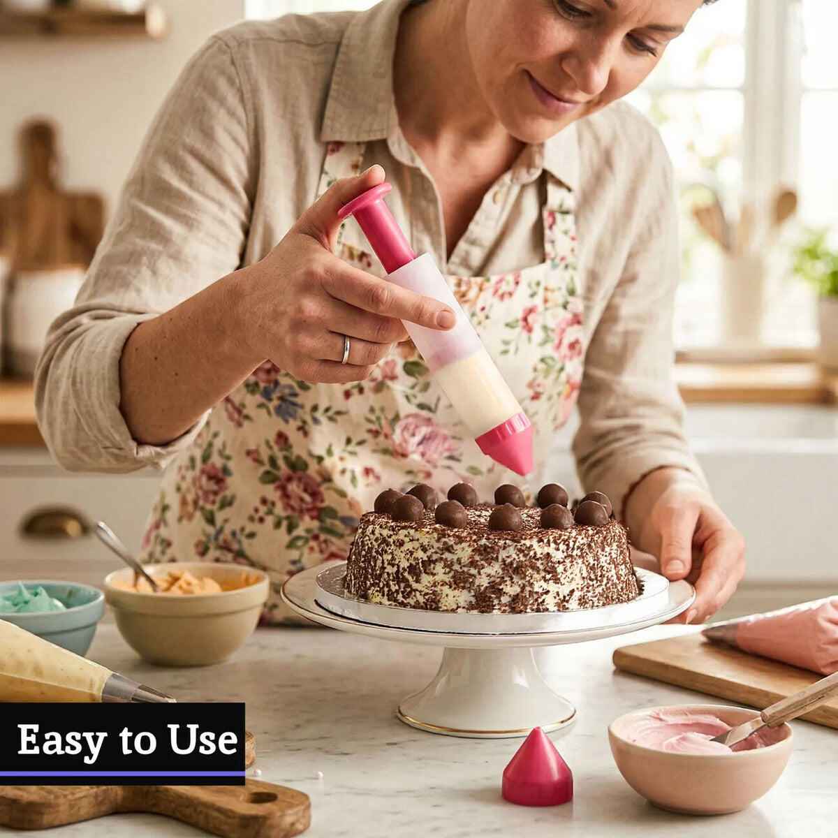 Hot Pink 3 Piece Cake Decorating Pen | Hallie