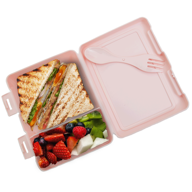Pink 2 Section Lunch Box | Grub Tub