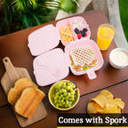 Pink 4 Section Lunch Box | Grub Tub