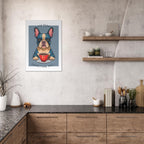 'I've Been Expecting You' (Dog) - Premium Matte Paper Wooden Framed Poster