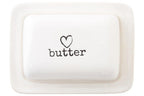White Ceramic Butter Dish | Charm