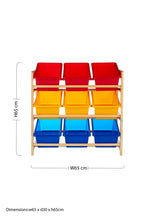 Pixel Kids 3 Tier Pine Frame Storage Unit