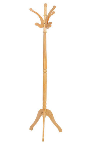 Natural Finish Light Wooden Coat Stand | Kennedy