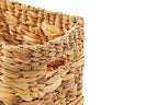 Set of 3 Natural Water Hyacinth Storage Baskets | Lidi