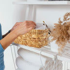 Set of 3 Natural Water Hyacinth Storage Baskets | Lidi
