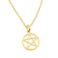 Gold Pentacle Necklace