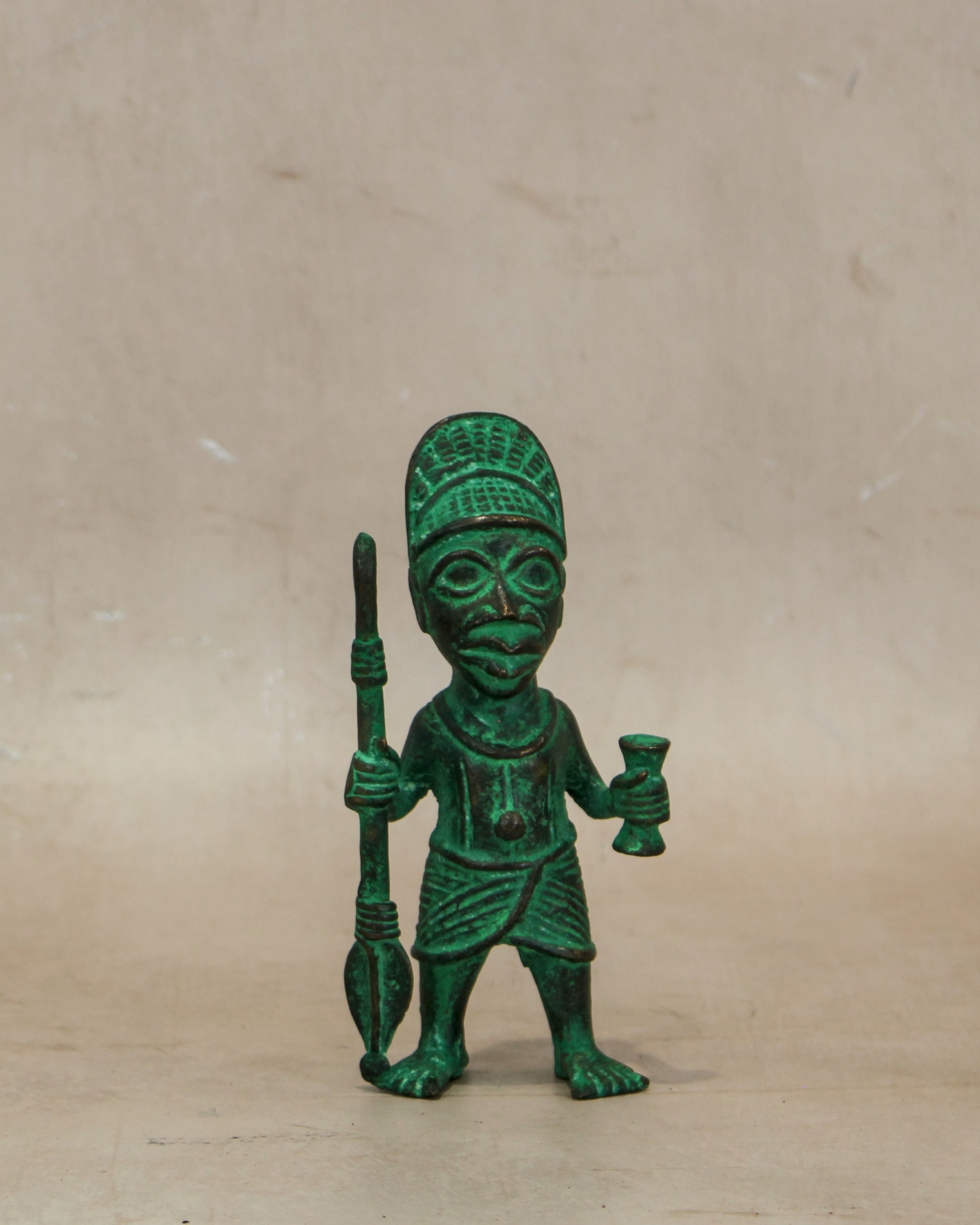 Benin Bronze Warrior 9.2