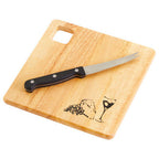 Cheese Board and Knife Set | Rubberwood