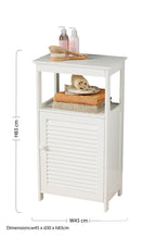 White Wood Floor Cabinet | Shutter