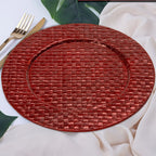 Red Charger Plate | Pandanus