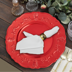 Red Baroque Charger Plate | Dia