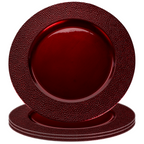 Red Pebble Effect Charger Plate | Paxton