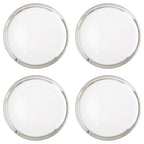 Ida Set of Four 32cm Dia Embossed Coupe Charger Plates