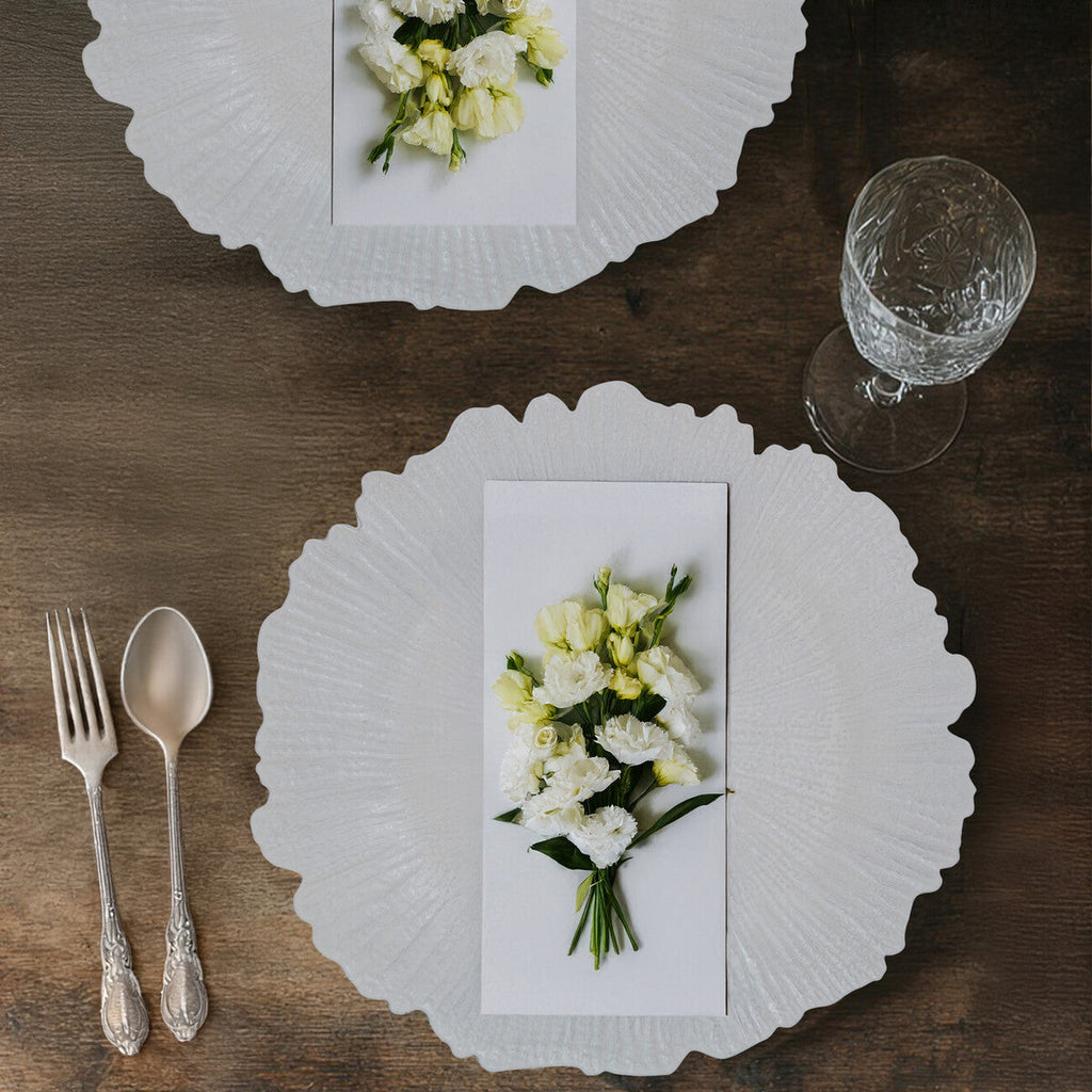 Dia White Reef Charger Plate 33cm