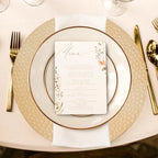 Gold Charger Plate with Hammered Rim | Dia