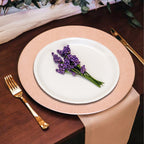 Dia Rose Gold Pebble Effect Charger Plate