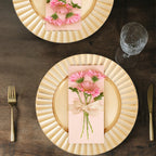 Gold Finish Wave Charger Plate | Dia