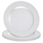 Silver Charger Plate with Dotted Rim | Dia
