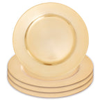 Gold Finish Flat Style Charger Plate | Dia