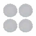 Set of Four 33cm White Reef Charger Plates | Dia