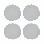 Set of Four 33cm White Reef Charger Plates | Dia