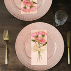 Set of Four 33cm Dia Rose Gold Crocodile Effect Charger Plates