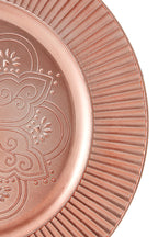 Set of 4 Rose Gold Charger Plates | Redbud