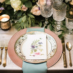 Set of 4 Rose Gold Charger Plates | Redbud