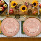 Set of 4 Rose Gold Charger Plates | Redbud
