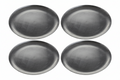 Paxton Set of Four 33cm Dia Silver Coupe Charger Plate