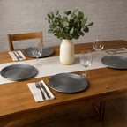 Paxton Set of Four 33cm Dia Silver Coupe Charger Plate