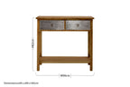 Natural Console Table with Two Drawers | Shoreditch