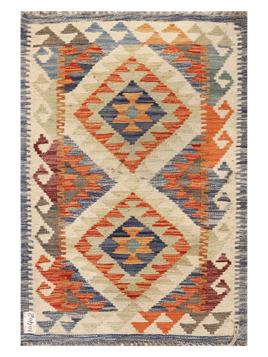 Maimana Afghanistan Kilim Rug - 96 x 65 cm