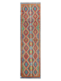 Maimana Kilim Runner - 309 x 84 cm