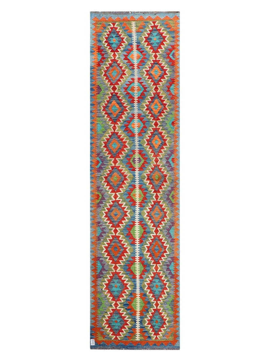 Maimana Kilim Runner - 309 x 84 cm