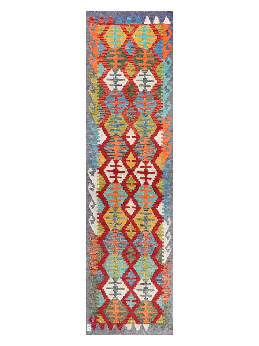 Maimana Kilim Runner - 287 x 79 cm