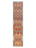 Maimana Afghanistan Kilim Runner - 388 x 83 cm