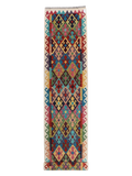 Maimana Afghanistan Kilim Runner - 392 x 82 cm
