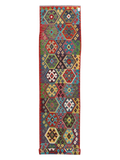 Maimana Afghanistan Kilim Runner - 388 x 84 cm