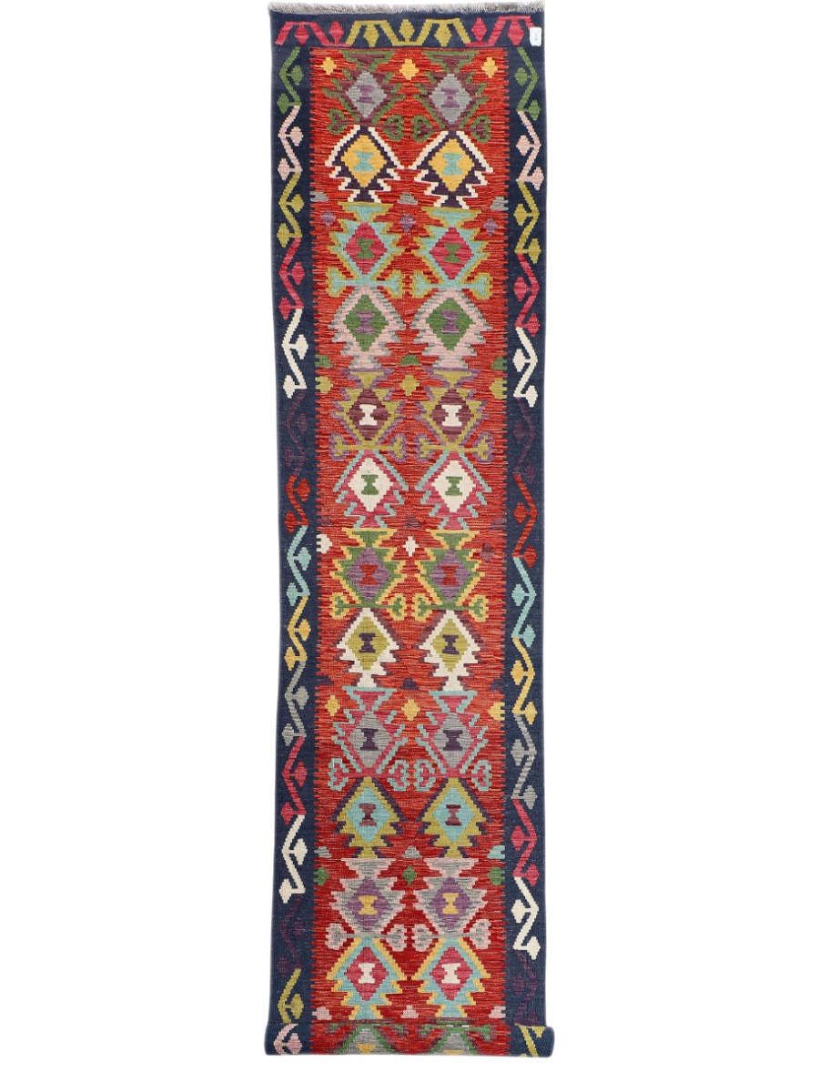 Maimana Kilim Runner - 390 x 86 cm
