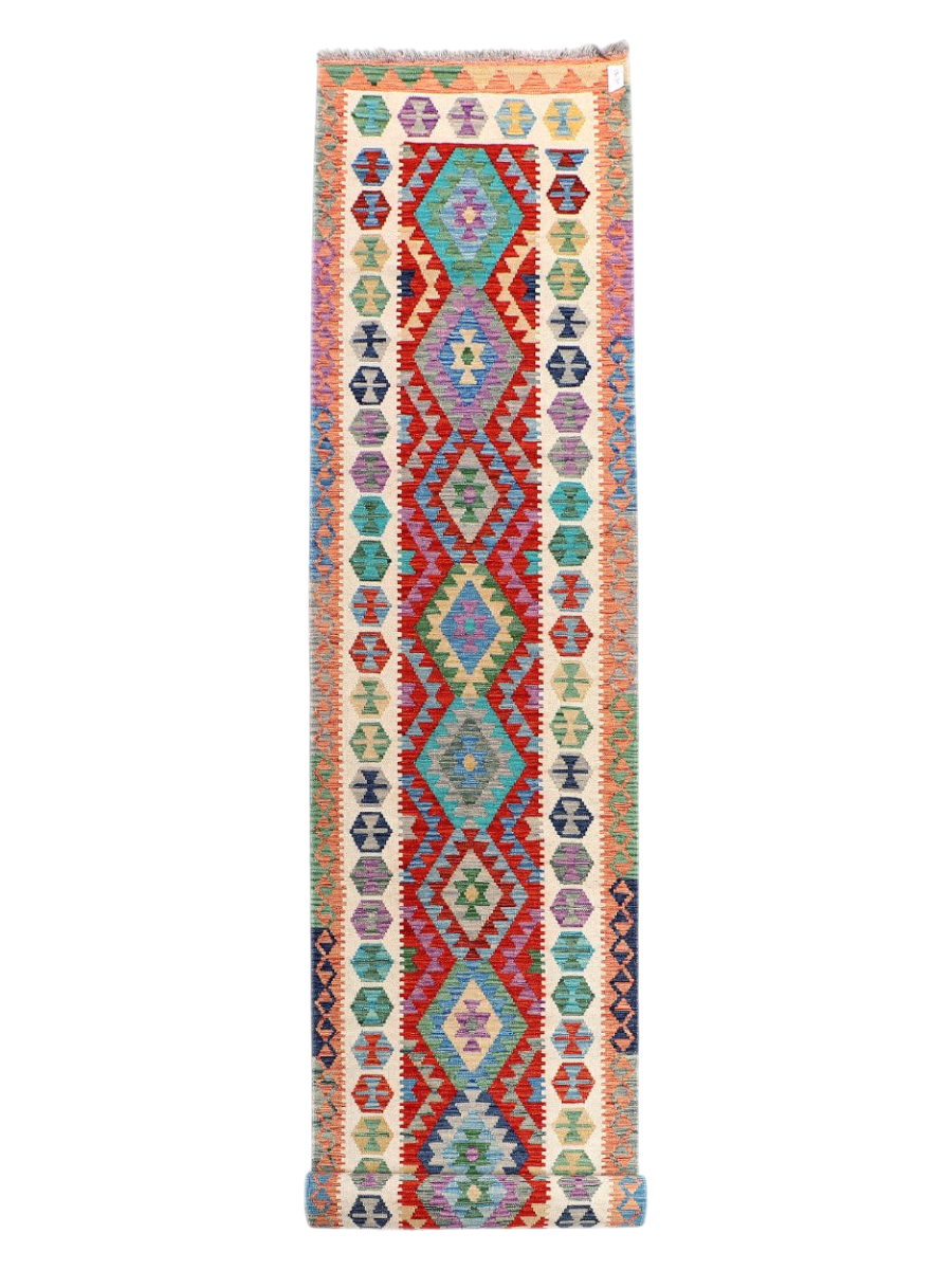 Maimana Afghanistan Kilim Runner - 486 x 80 cm
