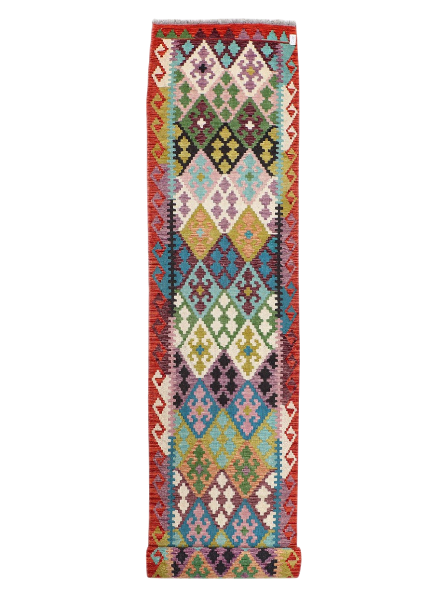 Maimana Afghanistan Kilim Runner - 484 x 87 cm