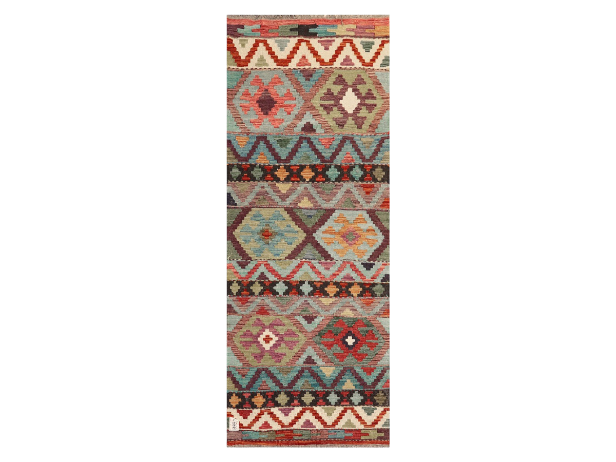 Maimana Afghanistan Kilim Rug - 194 x75 cm