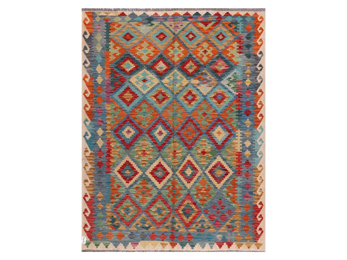 Maimana Afghanistan Kilim Rug - 209 x162 cm