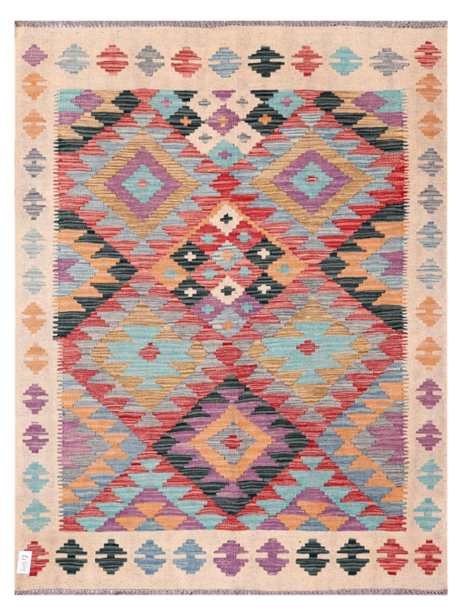 Maimana Afghanistan Kilim Rug - 170 x132 cm