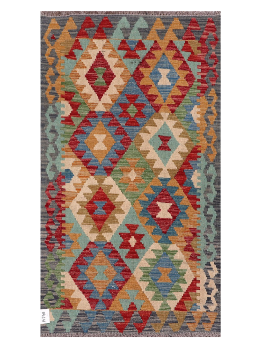 Maimana Afghanistan Kilim Rug - 145 x83 cm