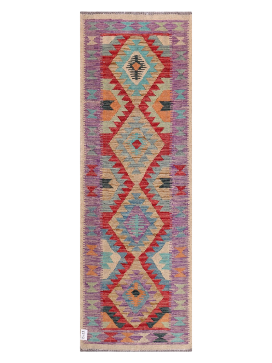 Maimana Kilim - 201 x 68 cm