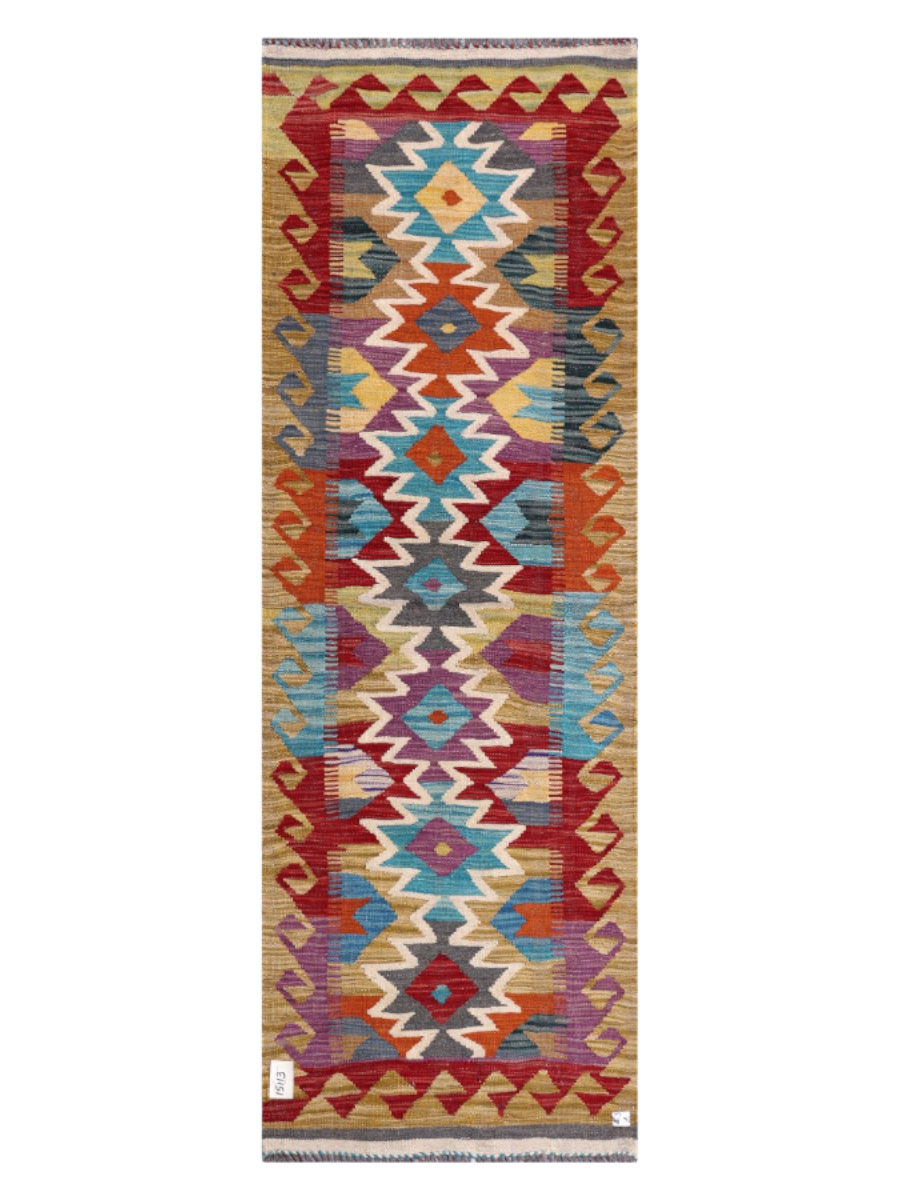 Maimana Kilim - 201 x 69 cm